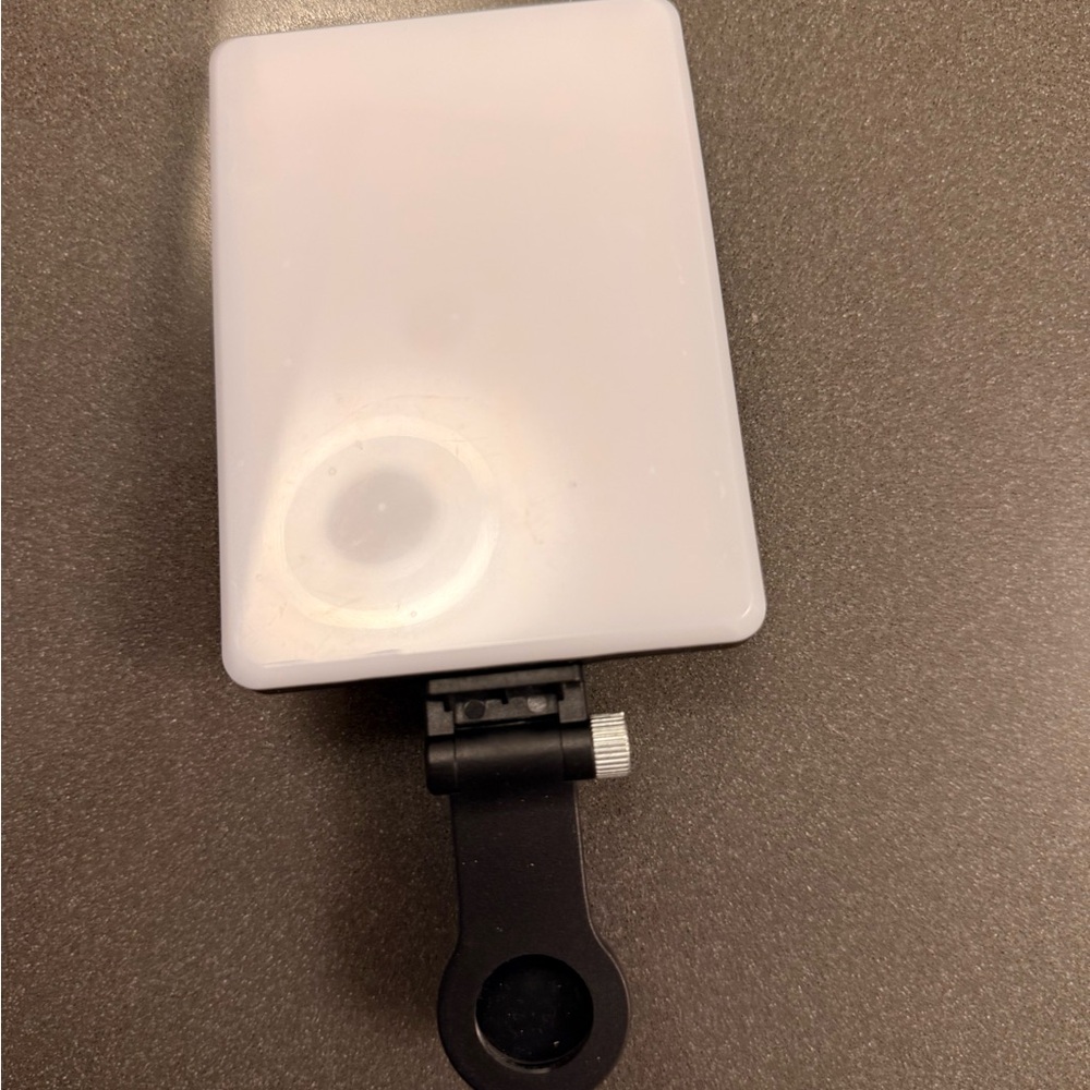 Portable White LED Light with Black Mount